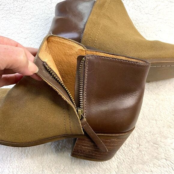 MADEWELL SUEDE AND LEATHER ANKLE BOOTIES  THE CAIT - Picture 6 of 10